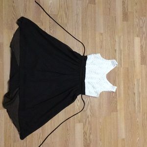 A white and black dress!!